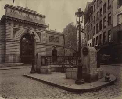 Fontän av Ecole Polytechnique av Eugène Atget
