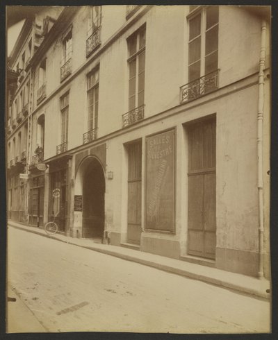 Hôtel de la Guillonière, 28 Rue des Bons-Enfants, Richelieu bodde här (1°) av Eugène Atget