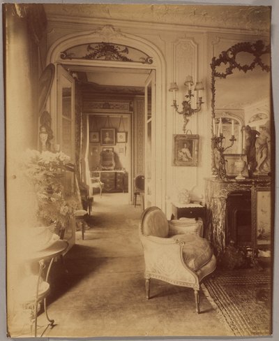 Interiör hos Mlle Sorel från Comédie-Française, Avenue des Champs-Élysées av Eugène Atget