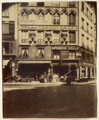 Hus, Place du Caire 2 (byggnad, Place du Caire) av Eugène Atget