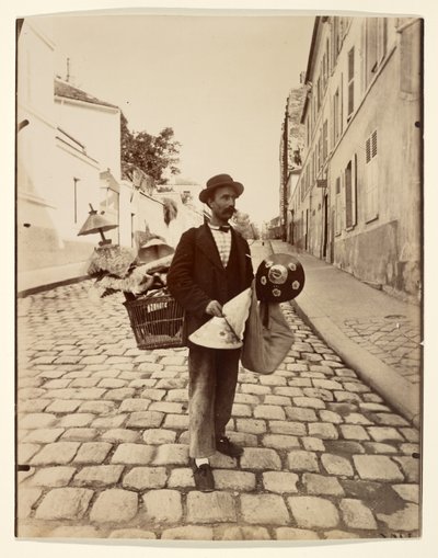 Lampskärmshandlare av Eugène Atget