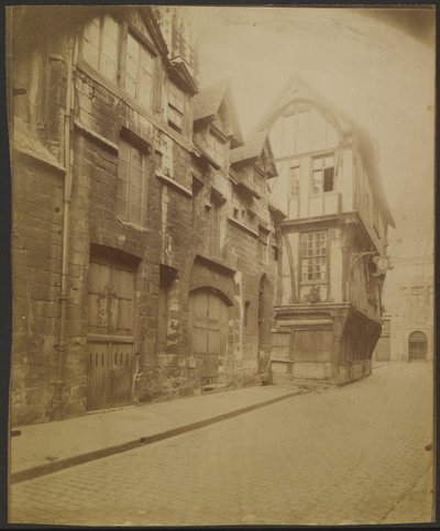 Rouen, hus på rue Saint-Romain av Eugène Atget