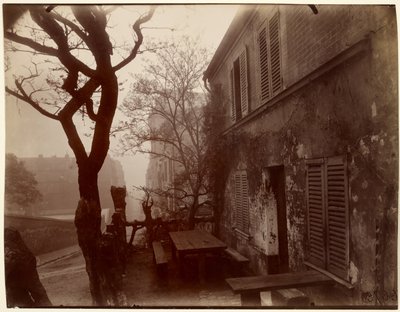 Värdshuset Lapin Agile, rue des Saules av Eugène Atget