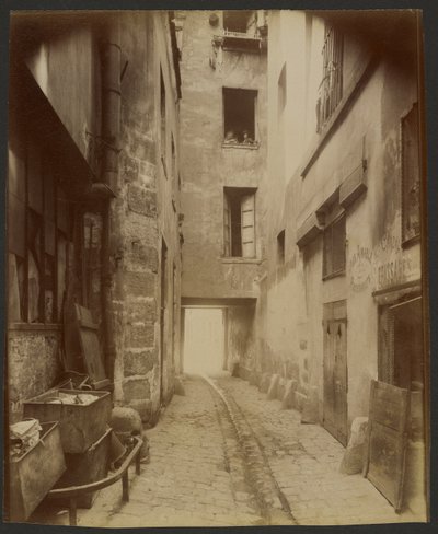 Gammal gård, Rue Quincampoix 22 (4:e) av Eugène Atget