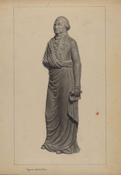 Gjutjärnsfigur av Eugene Barrell