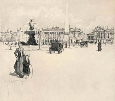 Place de la Concorde, 1915 av Eugene Bejot