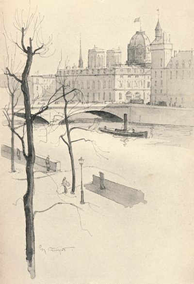 Pont au Change, 1915 av Eugene Bejot