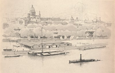 Quai St Bernard, 1915 av Eugene Bejot