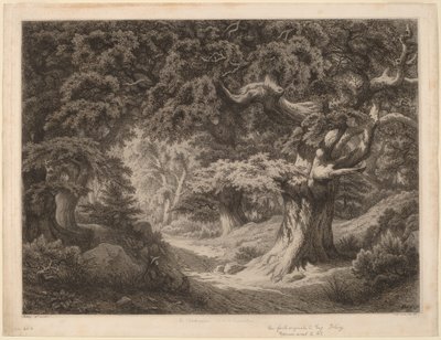 Le Charlemagne (skogen i Fountainbleau) av Eugene Bléry