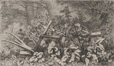 Plogen med kardborreväxter, 1858. av Eugene Bléry