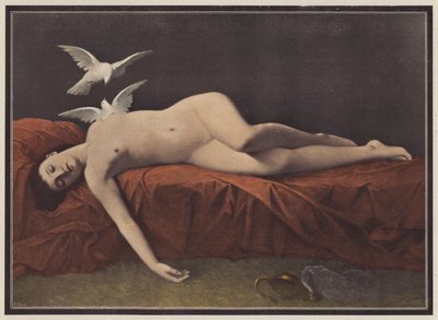 Drömmen (färg litho) av Eugene Brunclair