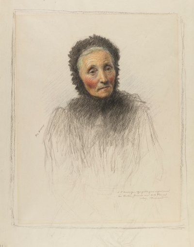 Gammal kvinna av Eugene Burnand