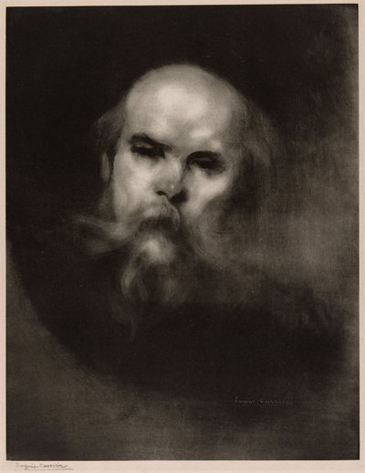 Porträtt av Paul Verlaine av Eugène Carrière