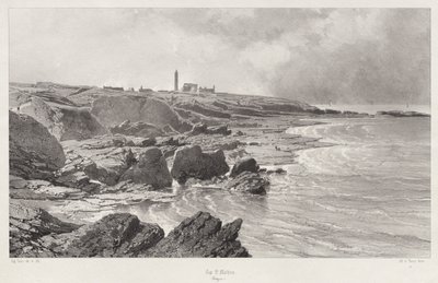 Cap St. Mathieu, 1846. av Eugene Ciceri