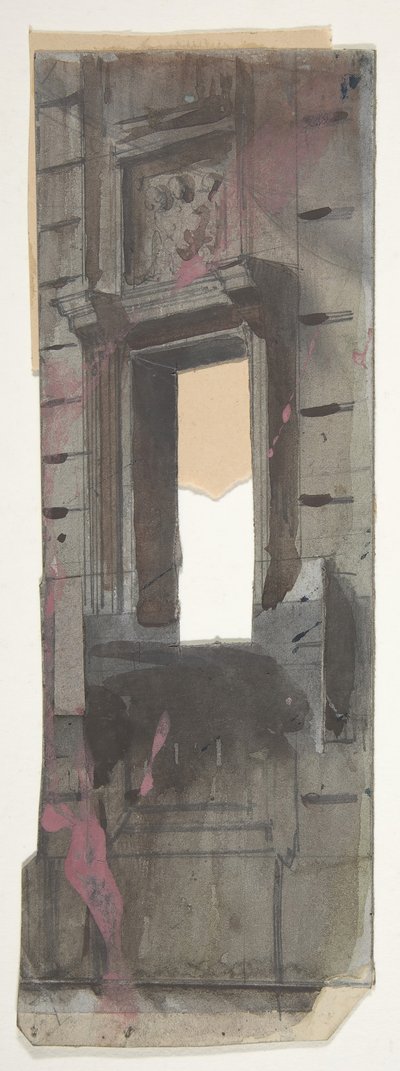 Design för en scen på Opéran, Paris, 1828-90. av Eugene Ciceri
