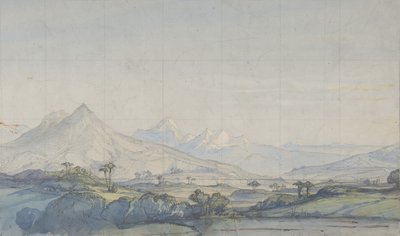 Design för en scen på Opéran, Paris, 1828-90. av Eugene Ciceri