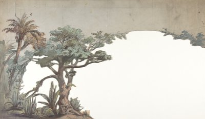 Design för en scen på Opéran, Paris, 1828-90. av Eugene Ciceri