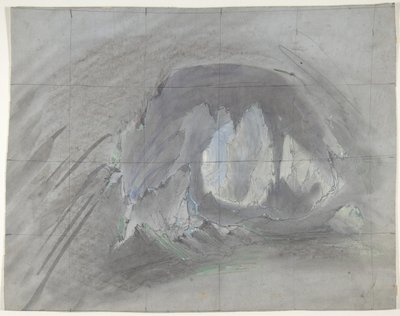 Design för en scen på Opéran, Paris, 1828-90. av Eugene Ciceri