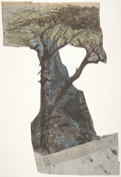 Design för en scen på Opéran, Paris, 1830-90. av Eugene Ciceri