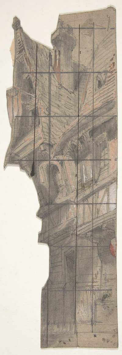 Design för en scen på Opéran, Paris, 1830-90. av Eugene Ciceri