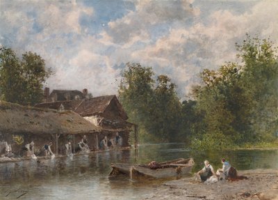 Tvättkvinnorna Tvättkvinnorna, 1870-1880. av Eugene Ciceri