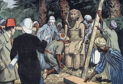 Upptäckt från statyn av Sesostris III år 1862 av Eugene Damblans