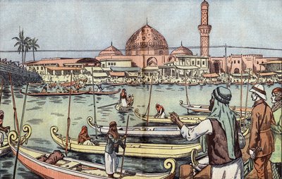 Mada Ashar, illustration av Damblans från franska tidningen "Le Pelerin" 29 januari av Eugene Damblans