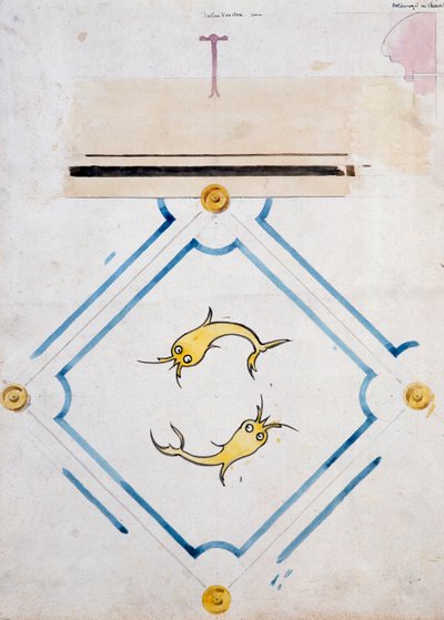 Motiv för ett badrumskakel, Chateau d