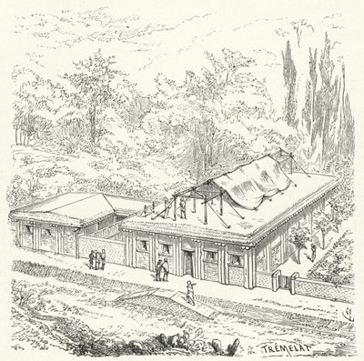 Forntida assyriska bostäder av Eugene Emmanuel after Viollet le Duc