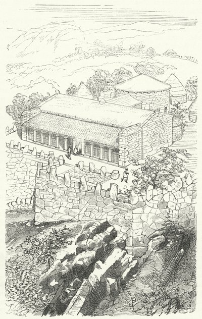 Hus av en Pelasgisk adelsman av Eugene Emmanuel after Viollet le Duc