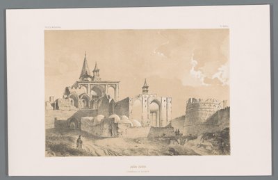 Imamzadehs grav i Kashan Imâm zadeh (tombeau a Kachân) (titel på objekt) Persiska landskap (serietitel) Perse modern (serietitel) av Eugene Flandin