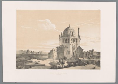 Shah Khoda-moskén i Soltaniyeh Moskén Chah-Khodah-Bendèh à Sultânyèn (titel på objektet) Persiska landskap (serietitel) Perse moderne (serietitel) av Eugene Flandin