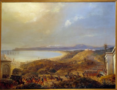Den franska armén gick in i Alger den 5 juli av Eugene Flandrin