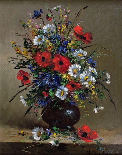 Vallmor och prästkragar av Eugene Henri Cauchois