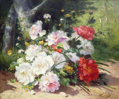 Stilleben av blommor av Eugene Henri Cauchois