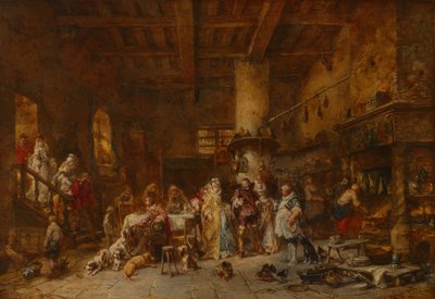 Country Tavern, Festmåltid av Eugene Isabey