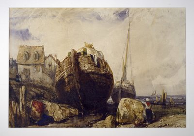 Fiskebåtar av Eugene Isabey