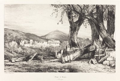 Gorge of Royat, Auvergne av Eugene Isabey
