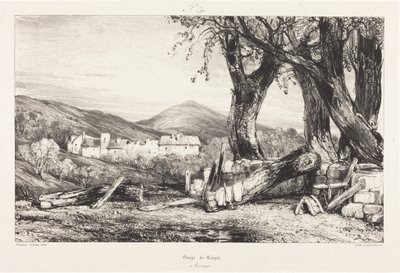 Gorge de Royat, Auvergne av Eugene Isabey