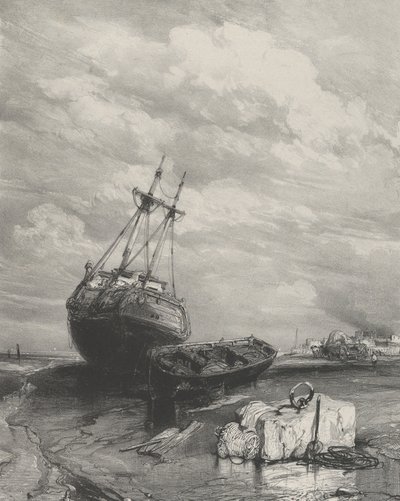Lågvatten, 1833. av Eugene Isabey