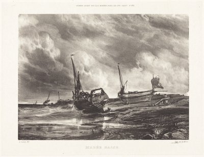 Lågvatten (Low Tide) av Eugene Isabey