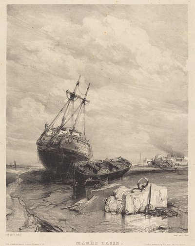 Lågvatten av Eugene Isabey