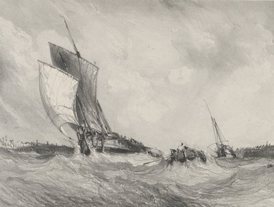 Återvänder till hamnen, 1833. av Eugene Isabey