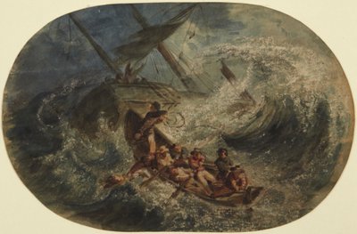 Skeppsbrott av Eugene Isabey