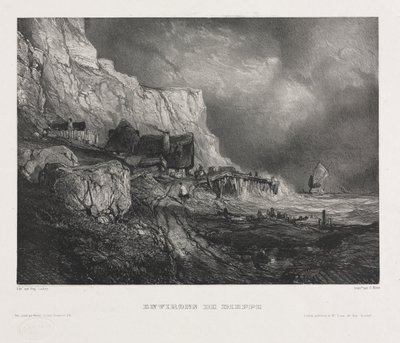 Six Marines: Environs of Dieppe av Eugene Isabey