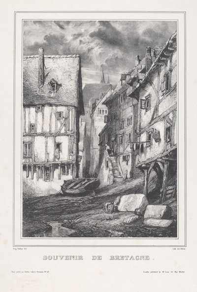 Souvenir av Bretagne av Eugene Isabey