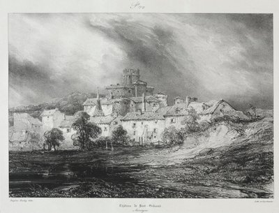 Pittoreska och romantiska resor i det antika Frankrike, Auvergne..., 1830. av Eugene Isabey