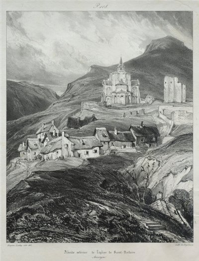 Pittoreska och romantiska resor i det antika Frankrike, Auvergne..., 1831. av Eugene Isabey