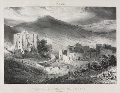 Pittoreska och romantiska resor i det antika Frankrike, Auvergne..., 1831. av Eugene Isabey