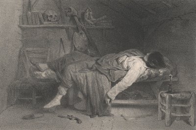 Självmordet, 1846. av Eugene Leroux